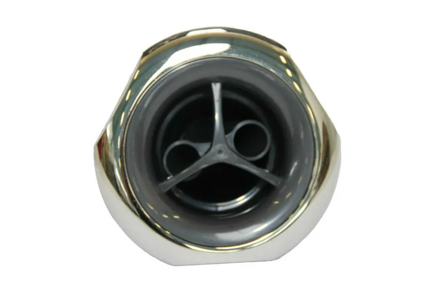 Rising Dragon | 3 3/8 Mini Jet, Twin Roto, Thread-In, 3-Scallop, Chrome-DSG