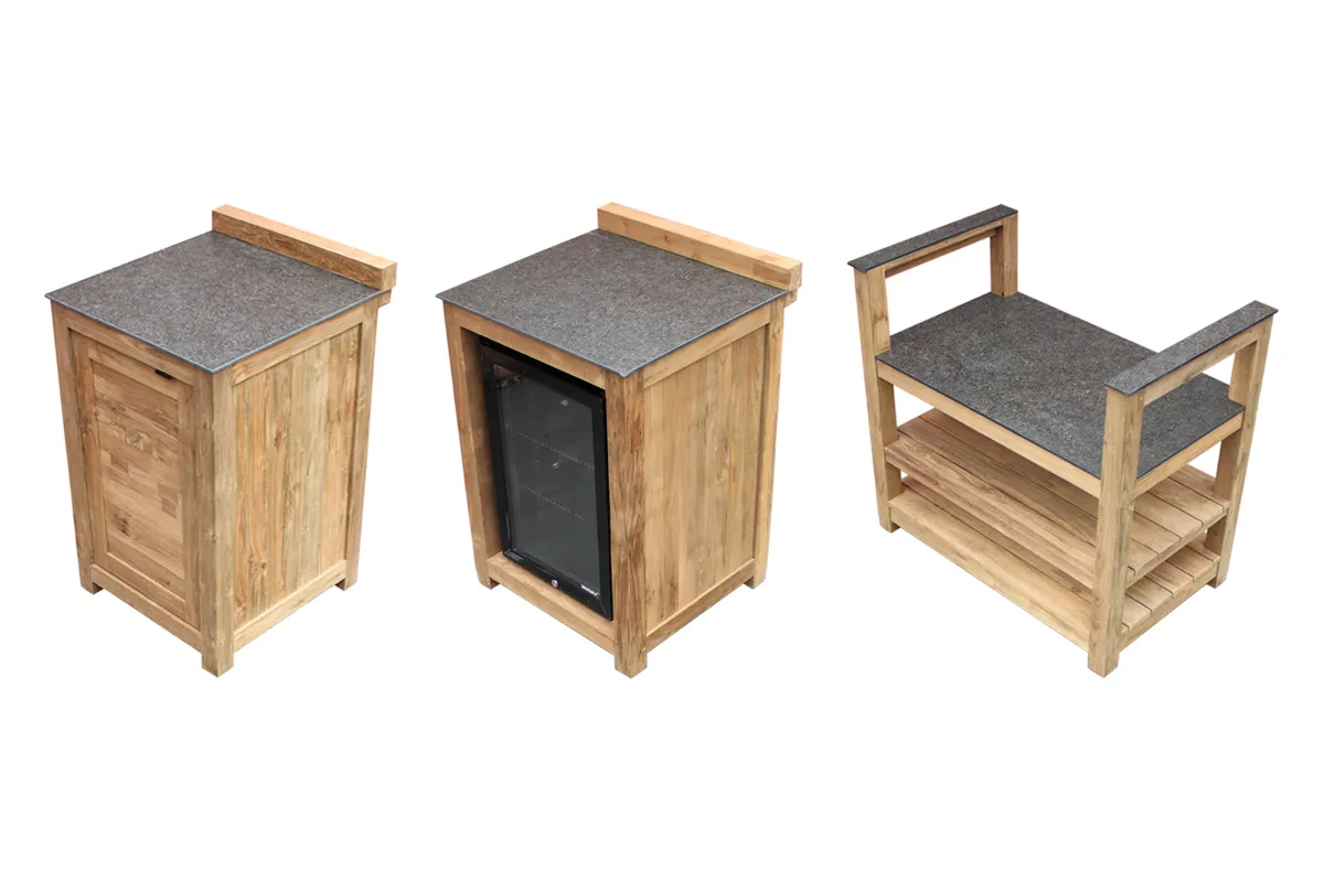 Passion Grills | Buitenkeuken Module Milano | Opstelling 03 | Belgium Dark Grey