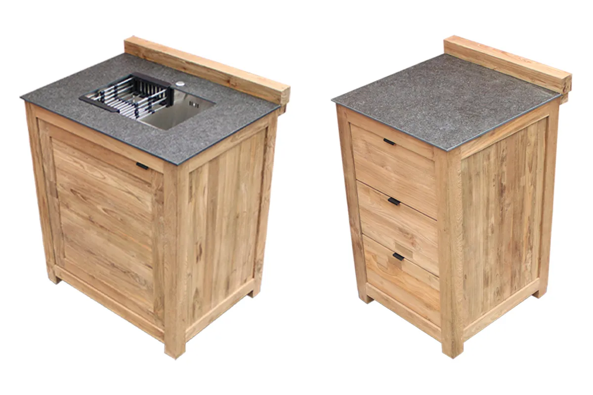 Passion Grills | Buitenkeuken Module Milano | Opstelling 10 | Belgium Dark Grey