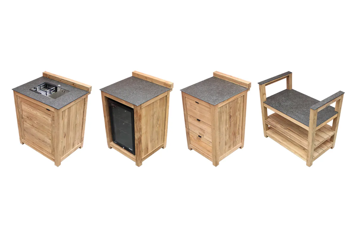 Passion Grills | Buitenkeuken Module Milano | Opstelling 12 | Belgium Dark Grey
