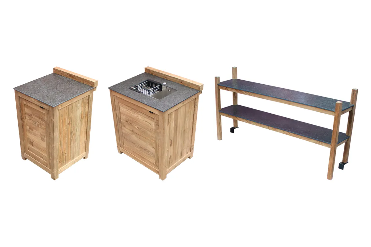 Passion Grills | Buitenkeuken Module Milano | Opstelling 23 | Belgium Dark Grey