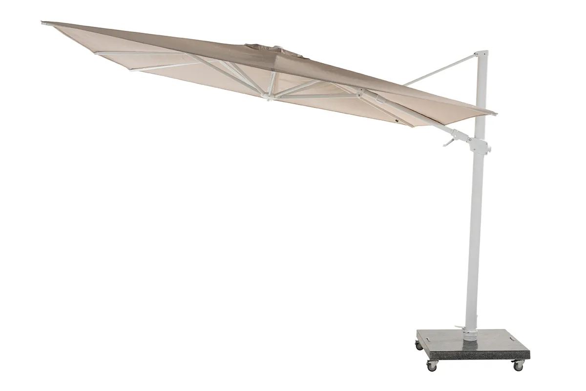 4 Seasons Outdoor | Parasol Siesta Premium 300 x 300 cm | Zand-Wit