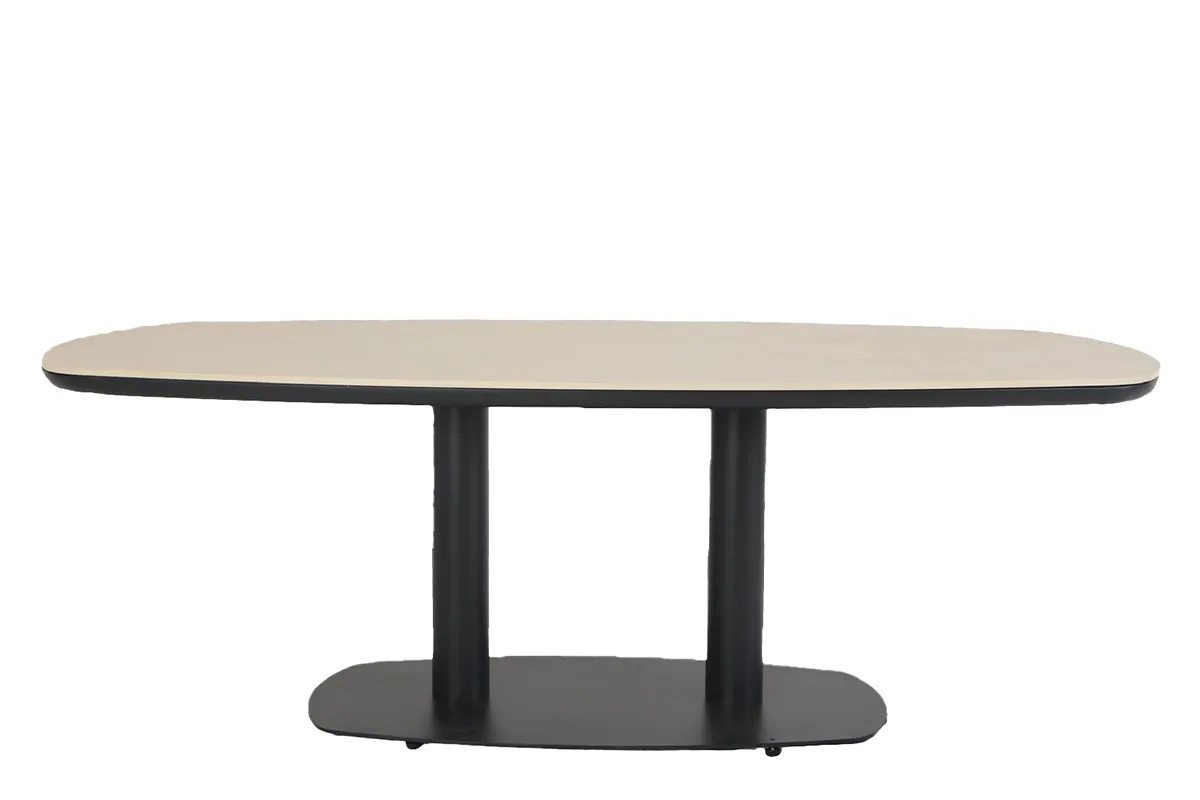 Apple Bee | Tuintafel Melville Tonvorm 220 x 110 cm | Black