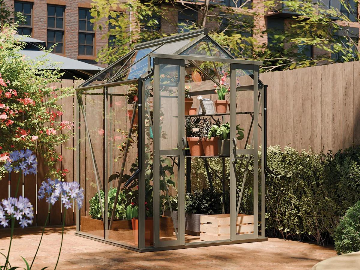 Royal Well | Anne I Tuinkas | Veiligheidsglas 3 mm | Groengrijs