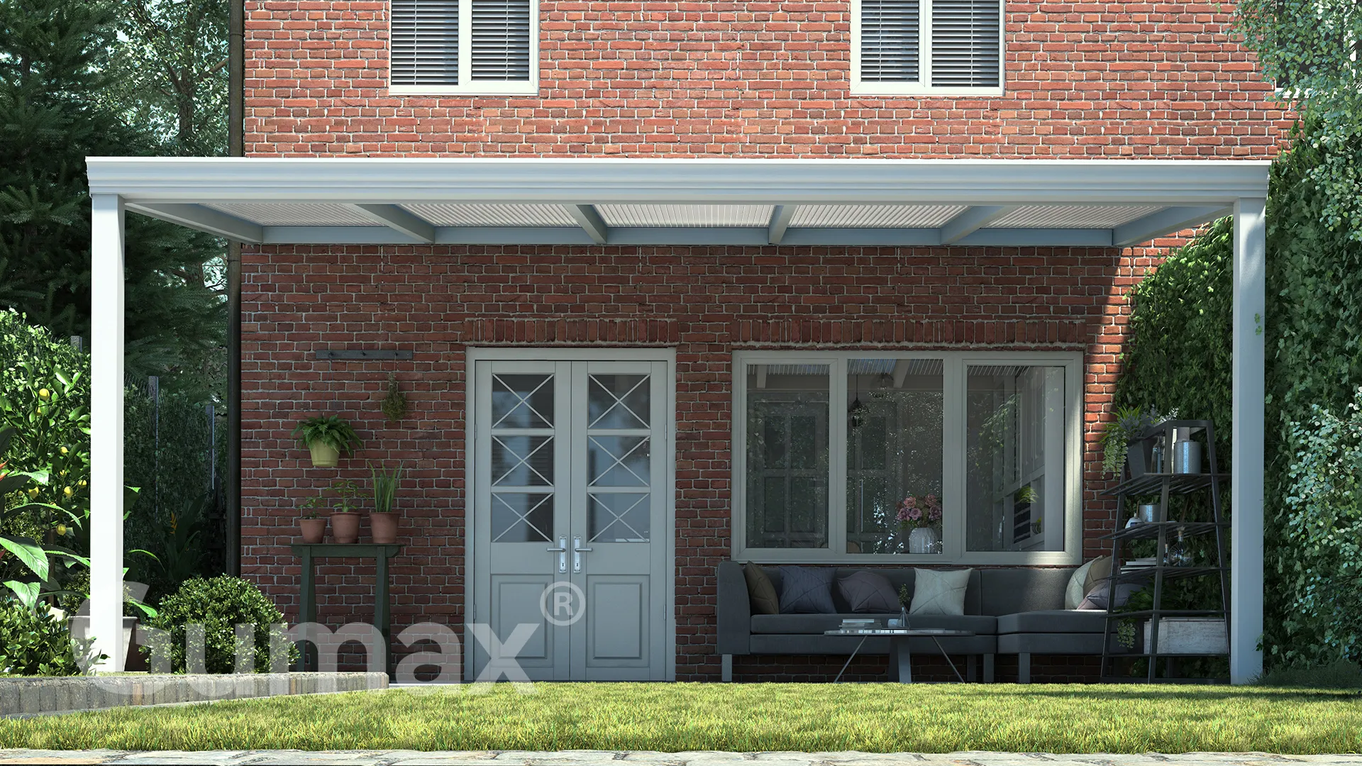Tuinmaximaal | Poly Line Veranda Klassiek Mat Wit