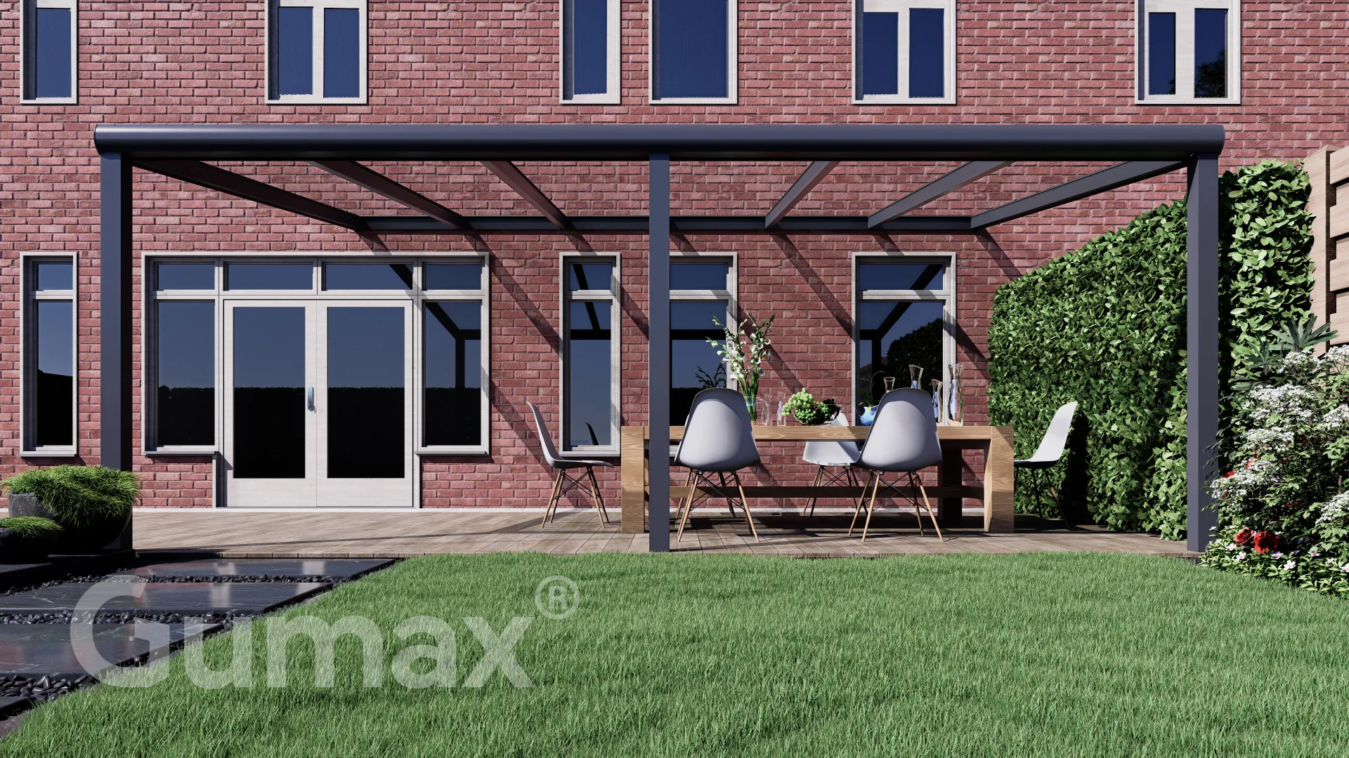 Tuinmaximaal | Glass Line Veranda Modern Mat Antraciet
