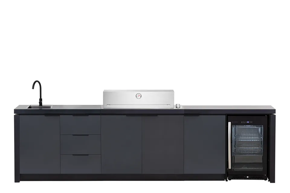 Beefeater | Buitenkeuken module Cabinex voor Signature 6-burner Premium Pack c/w Proline Roaster BBQ & Cabinex Fridge