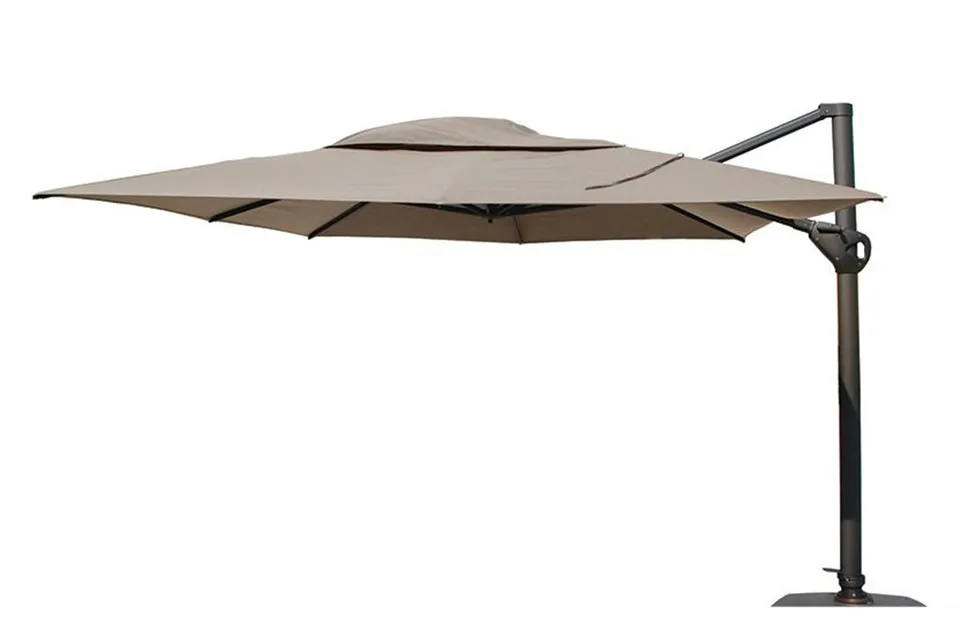 4 Seasons Outdoor | Zweefparasol Hacienda 300 x 400 cm | Taupe