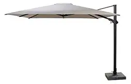 4 Seasons Outdoor | Zweefparasol Siesta Premium 300 x 300 cm | Antraciet-Taupe