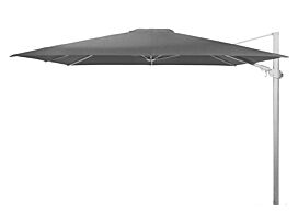 4 Seasons Outdoor | Zweefparasol Siesta Premium 300 x 300 cm | Wit-Charcoal