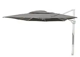 4 Seasons Outdoor | Zweefparasol Siesta Premium 300 x 400 cm | Wit-Charcoal