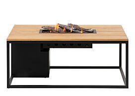 Cosi | Vuurhaard Cosiloft 120 | Black Frame | Teak Top