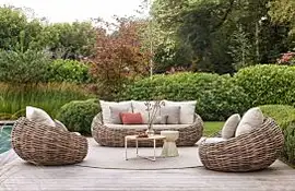 Cocoon Loungeset | Biculair Wicker | Apple Bee