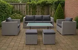 Fonteyn | Loungeset met Hoge Tafel Salou | Dark Grey