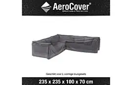 Loungesethoes AeroCover Platinum L-vorm 235 x 235 cm