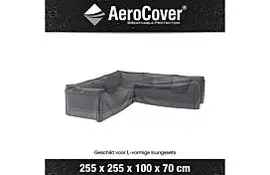 Loungesethoes AeroCover Platinum L-vorm 255 x 255 cm