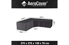Loungesethoes AeroCover Platinum L-vorm Trapeze 270 x 270 cm