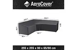 Loungesethoes AeroCover Platinum L-vorm Trapeze 255 x 255 cm