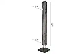 Parasolhoes AeroCover Platinum H230 x 30/40 cm