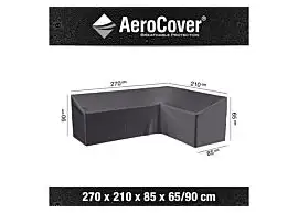 Loungesethoes AeroCover Platinum 270 x 210 cm Rechts