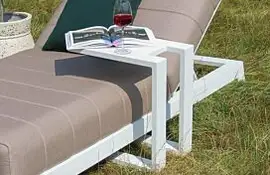 Fonteyn | Bijzettafel U Aluminium | Wit