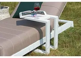 Fonteyn | Bijzettafel U Aluminium | Wit