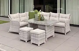 Camden Lounge-Diningset Wicker Fonteyn