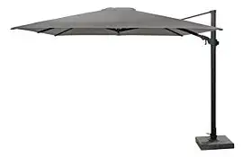 4 Seasons Outdoor | Zweefparasol Siesta Premium 300 x 300 cm | Antraciet-Charcoal