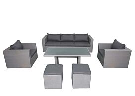 Fonteyn | Loungeset met Hoge Tafel Salou | Dark Grey