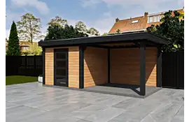 Fonteyn | Tuinhuis Demi met Overkapping 550 x 250 Exclusief