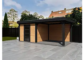 Fonteyn | Tuinhuis Demi met Overkapping 550 x 250 Exclusief