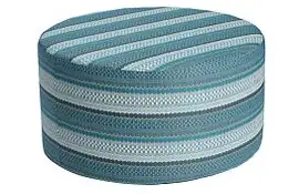 Borek | Poef Desio AW Ø80 x 42 cm | Azzurro