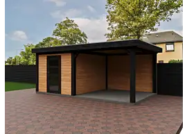 Fonteyn | Tuinhuis Eda met Overkapping 550 x 300 Exclusief