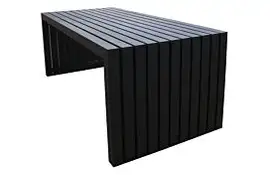 Fonteyn | Tuintafel Aluminium 200 x 92 cm | Zwart