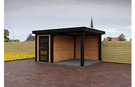 Fonteyn | Jasmijn Tuinhuis met Overkapping 400 x 300 Exclusief