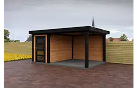 Fonteyn | Tuinhuis Jasmijn met Overkapping 450 x 300 Exclusief