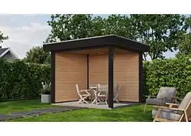 Fonteyn Exclusief Overkapping 300x250cm  - Gebeitst Transparant Eiken / RAL7021