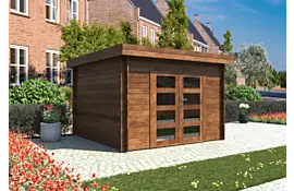 Fonteyn | Tuinhuis Lynn 300x300 | HG bruin