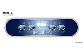 Balboa | Top Side Panel ML400 - Jets, Aux, Temp, Light