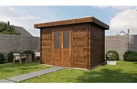 Lugarde Select Blokhut Wassenaar 300x250cm - Keteldruk Bruin