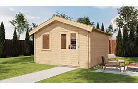 Lugarde Select Blokhut Loenen 400x400cm - Onbehandeld