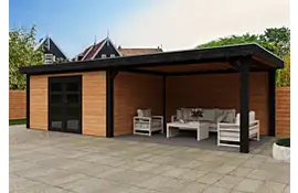 Fonteyn | Thirza Tuinhuis met Overkapping 800 x 300 Exclusief
