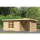 Woodfeeling | Tuinhuis Trittau 5 met Overkapping 2,2 Zij- en Achterwand