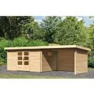 Woodfeeling | Tuinhuis Trittau 5 met Overkapping 3,3 Zij- en Achterwand