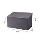 AeroCover | Loungebankhoes Hoge Rug 180 x 90 x 65/90(h) cm