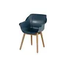 Hartman | Tuinstoel Sophie met Armleuningen Teak | Steel Blue