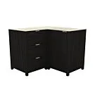 Passion Grills | Buitenkeuken Onderdeel | Leon Buitenkeukenkast Hoek 3 Lades + Deur | 118 x 118 cm