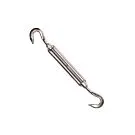 Nesling | M10 Spanmoer 2x haak | RVS