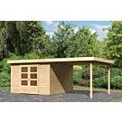 Woodfeeling | Tuinhuis Askola 6 met Overkapping 2,8 | Onbehandeld