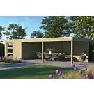 Gardenas | Tuinhuis QBH2S 300x300 + Ext 600 | Hogedruk Geïmpregneerd Groen